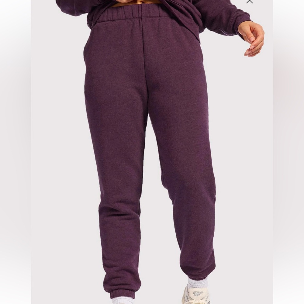 Nuuds Vintage Fleece Jogger Sz S - Plum